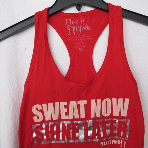 Flex It Pink Sweat Now Tank Top - Picture 5 of 9